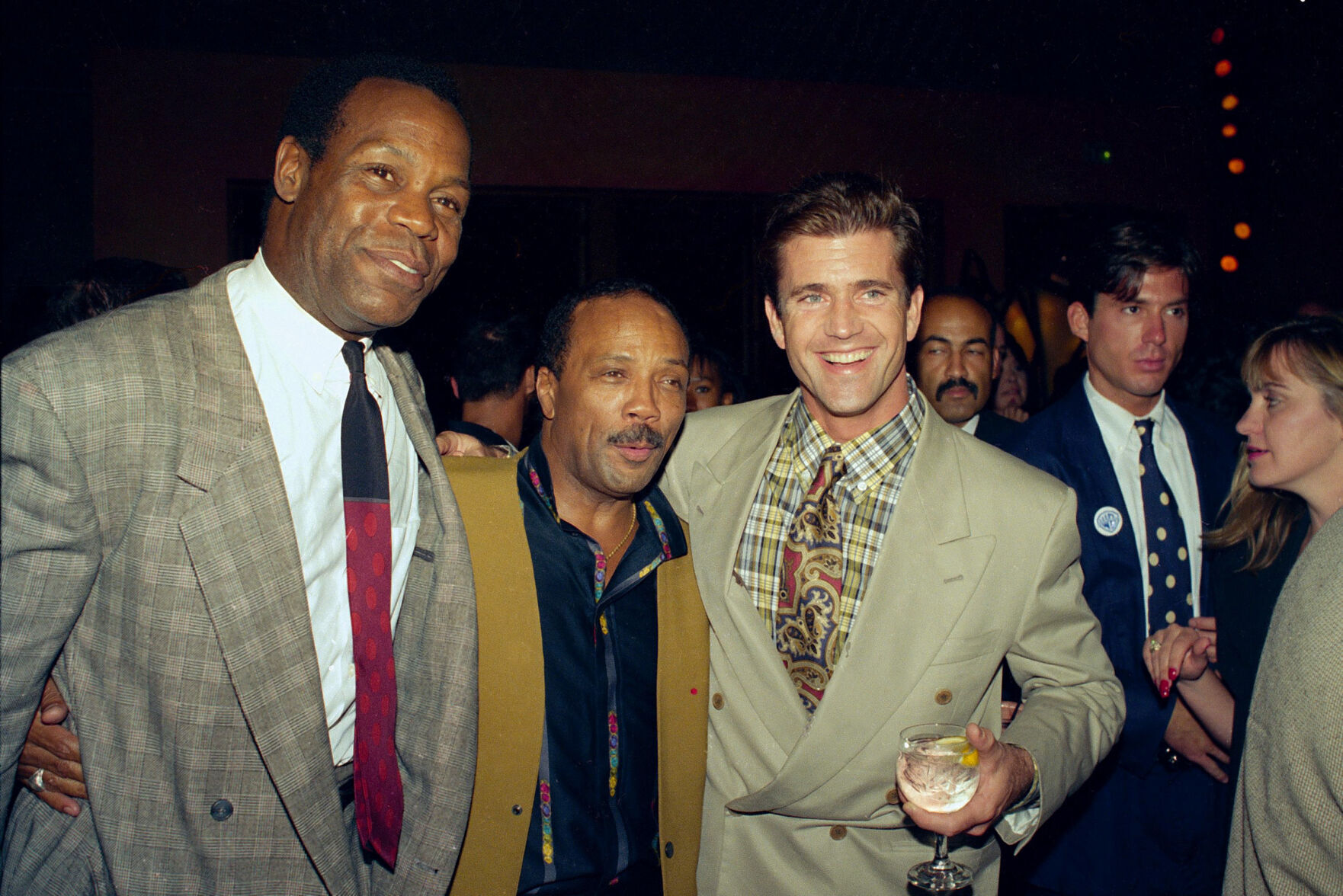 1990: Danny Glover, Quincy Jones, Mel Gibson